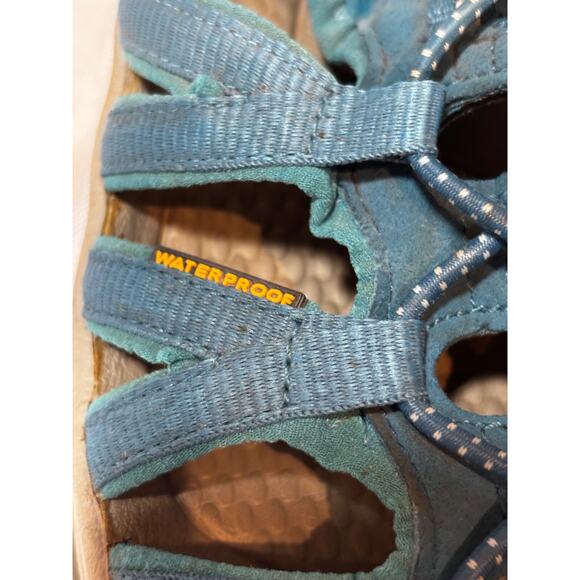 Keen Whisper Waterproof Trail Sandals Women's Size 5.5 Smoke Blue Hiking Read - Picture 10 of 11